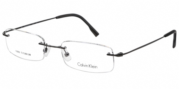 calvin klein rimless eyeglasses