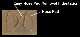 Nose pad screws