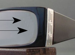 Example of pebble scratches work done by OpticsFast.com